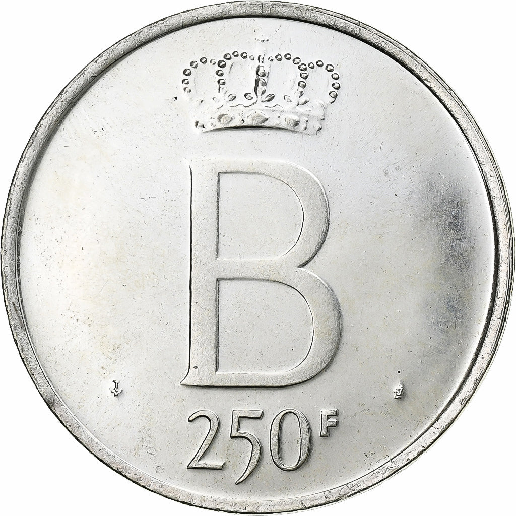 Belgium, Baudouin I, 250 Francs, 1976, Brussels, BU, Silver, MS(60-62)
