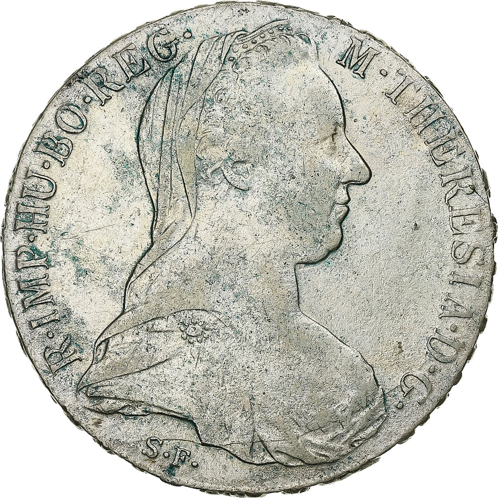 Austria, Maria Theresa, Thaler, 1780, Vienna, Restrike, Argento, MB+