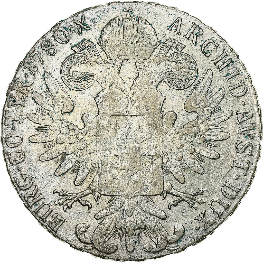 Austria, Maria Theresa, Thaler, 1780, Vienna, Restrike, Argento, MB+