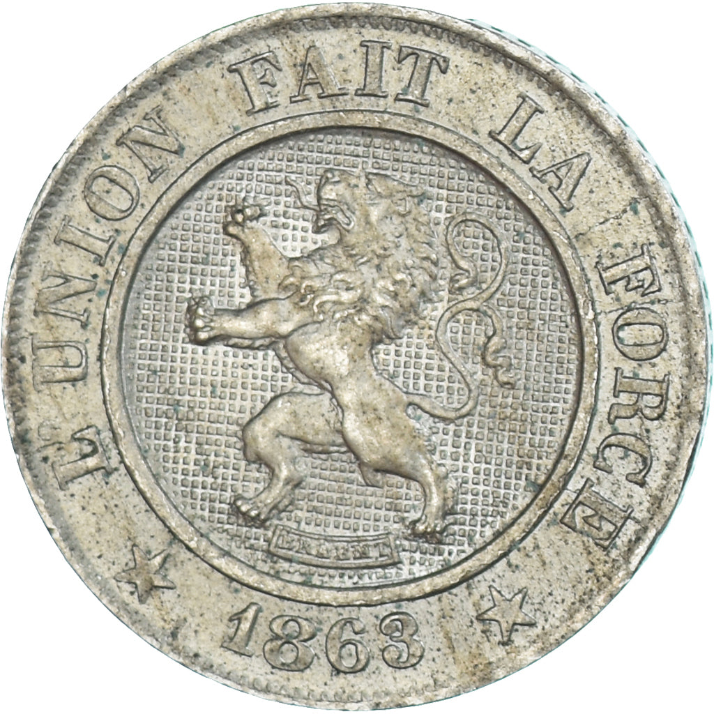 Münze, Belgien, 10 Centimes, 1863
