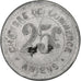 Francja, Chambre de commerce d'Amiens, 25 Centimes, 1920, VF(20-25), Aluminium