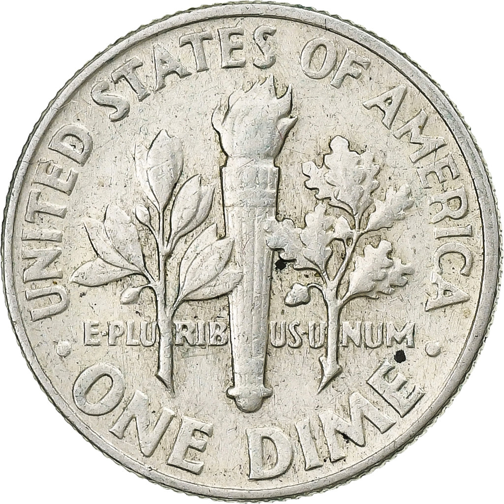 United States, Dime, Roosevelt, 1964, Philadelphia, Silver, EF(40-45)