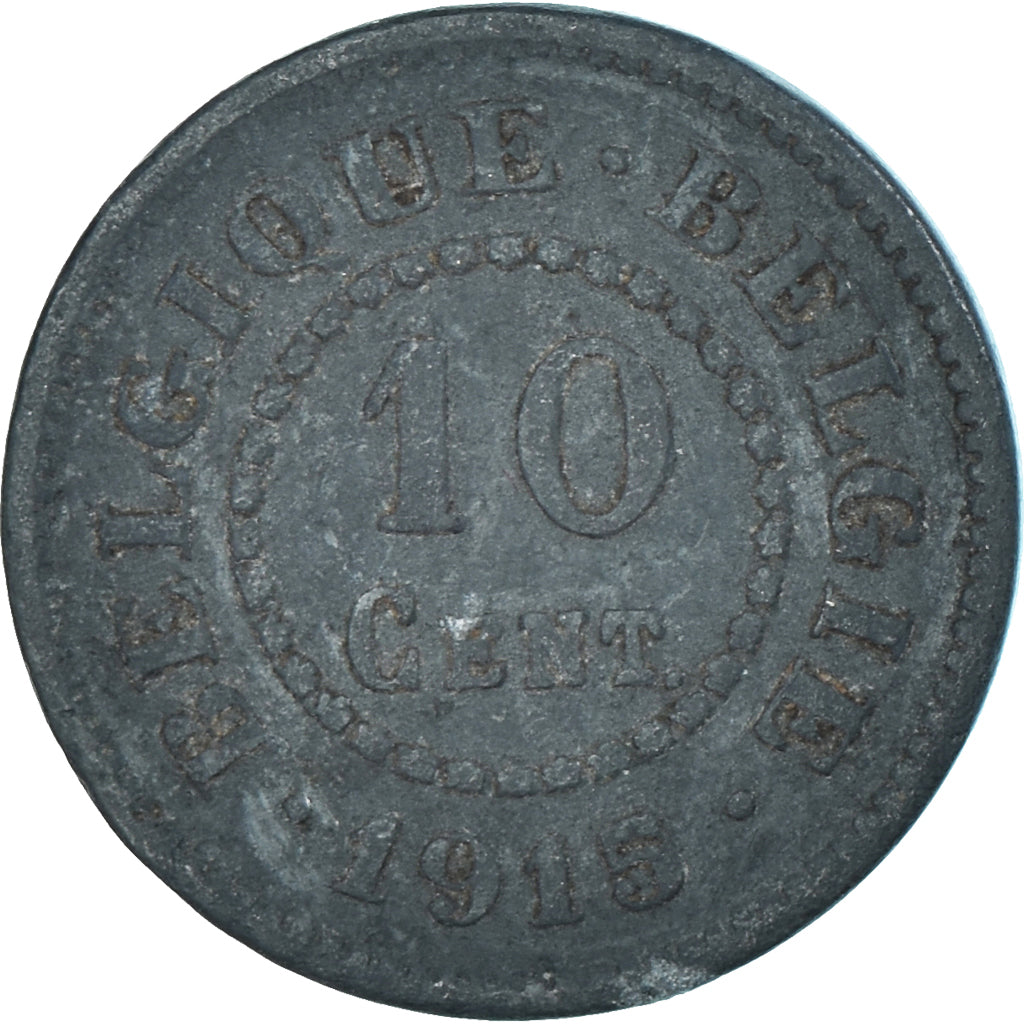Munten, België, 10 Centimes, 1915