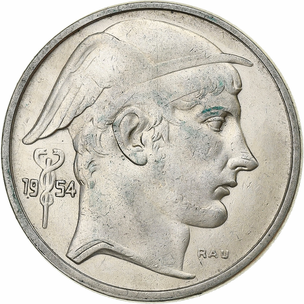 Bélgica, 50 Francs, 1954, Brussels, Plata, MBC