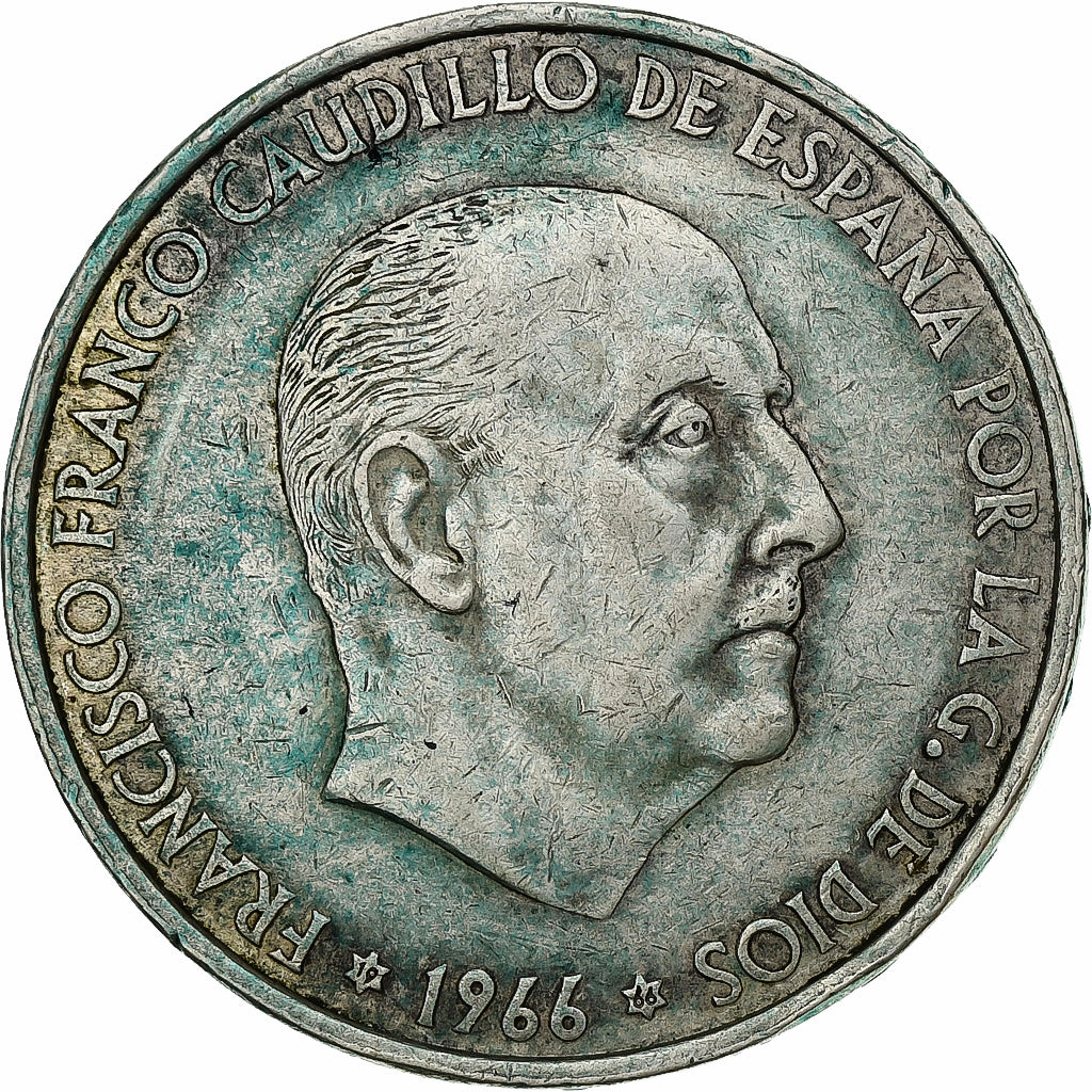 Spanien, Francisco Franco, 100 Pesetas, 1966, Madrid, Silber, SS