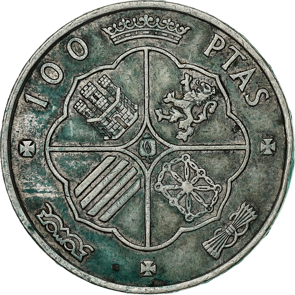 Spanien, Francisco Franco, 100 Pesetas, 1966, Madrid, Silber, SS