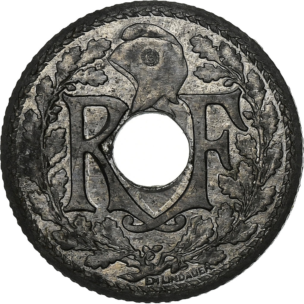 Francia, 10 Centimes, Lindauer, 1941, Paris, Zinco, BB+