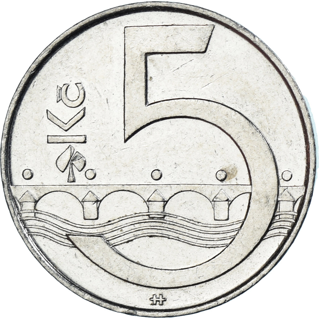 Munten, Tsjechische Republiek, 5 Korun, 2002