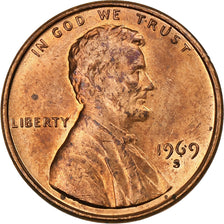 Vereinigte Staaten, Cent, Lincoln, 1969, San Francisco, Kupfer, SS+