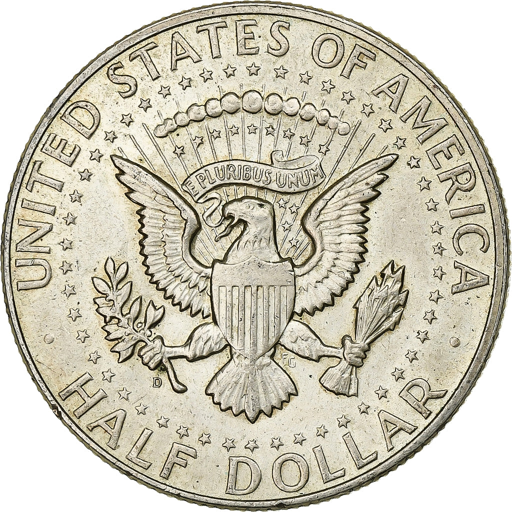 United States, Half Dollar, Kennedy, 1964, Denver, Silver, AU(55-58)