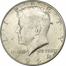 Stati Uniti, Half Dollar, Kennedy, 1964, Denver, Argento, SPL-