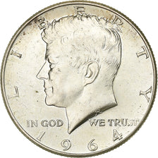 Estados Unidos, Half Dollar, Kennedy, 1964, Philadelphia, Plata, EBC