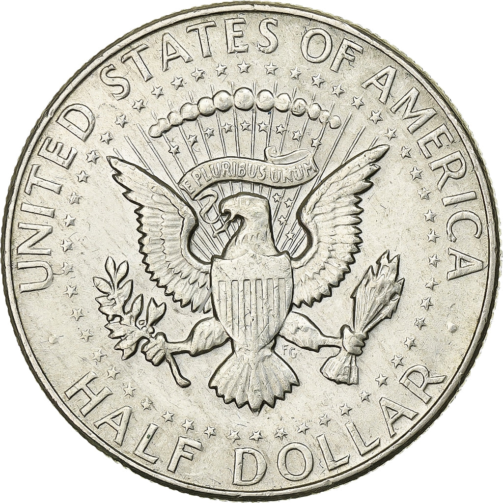 Stati Uniti, Half Dollar, Kennedy, 1968, Denver, Argento, SPL-