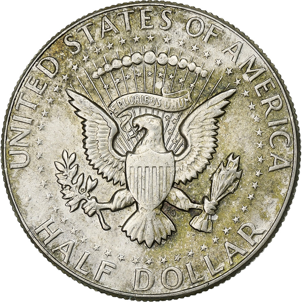 Stati Uniti, Half Dollar, Kennedy, 1969, Denver, Argento, SPL-