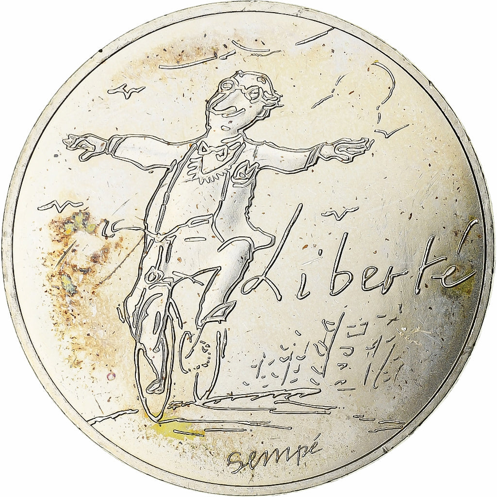Frankreich, 10 Euro, Sempé - Printemps - Liberté, 2014, MDP, Silber, VZ