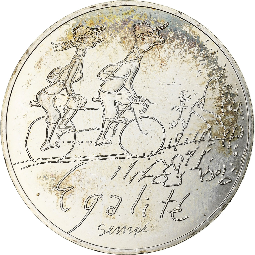 Francja, 10 Euro, Sempé - Printemps - Égalité, 2014, MDP, Srebro, MS(63)