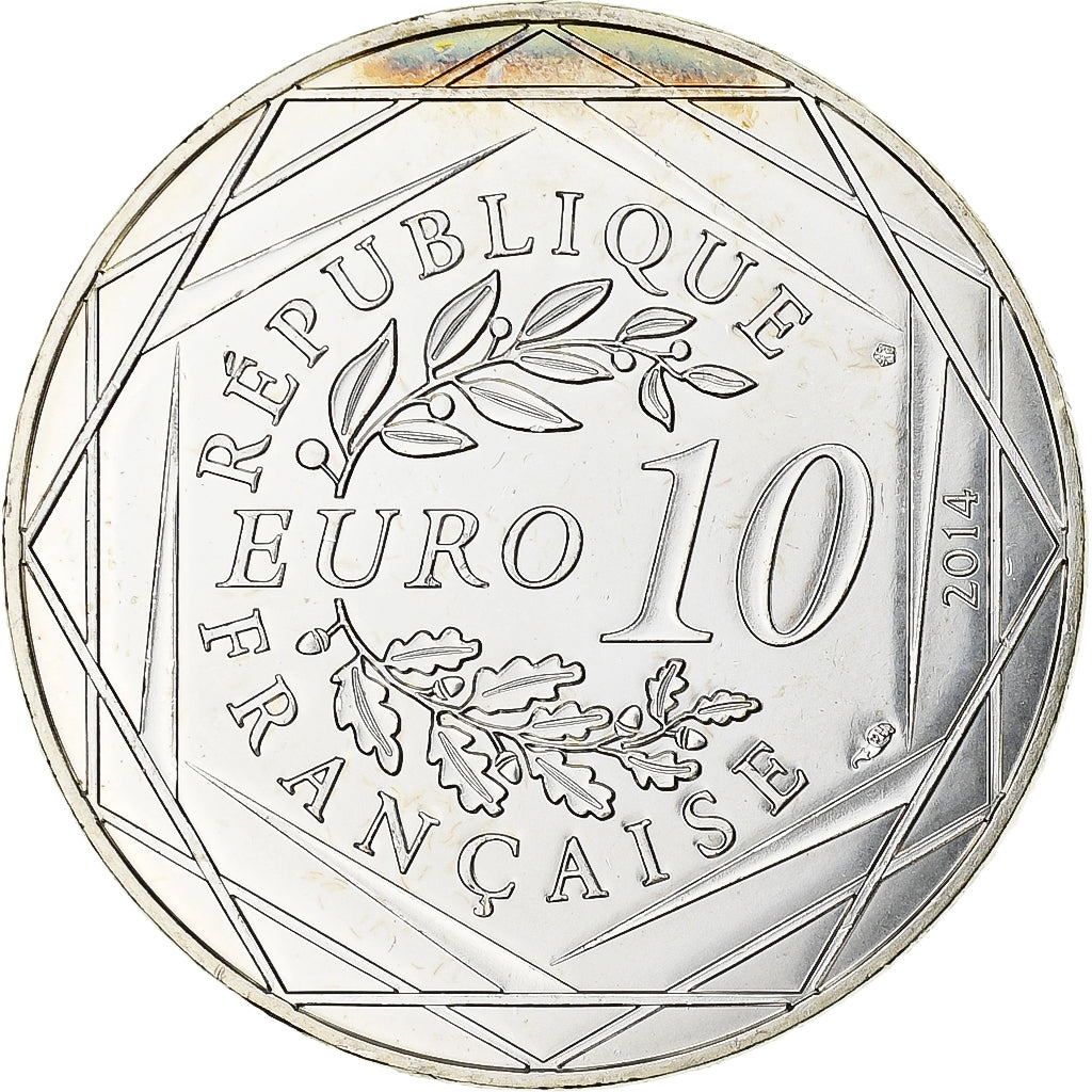 Francja, 10 Euro, Sempé - Printemps - Égalité, 2014, MDP, Srebro, MS(63)