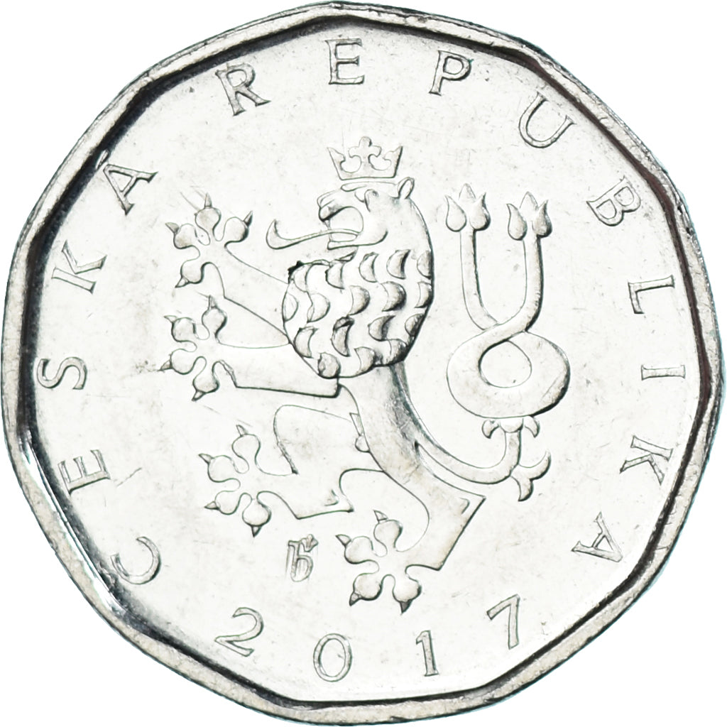 Moneta, Repubblica Ceca, 2 Koruny, 2017
