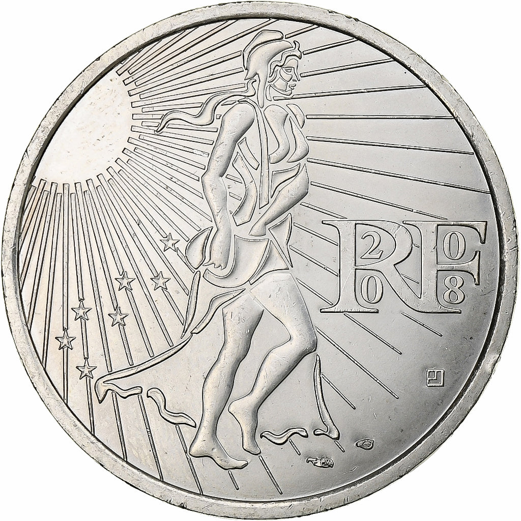Frankreich, 15 Euro, Semeuse, 2008, MDP, Silber, STGL