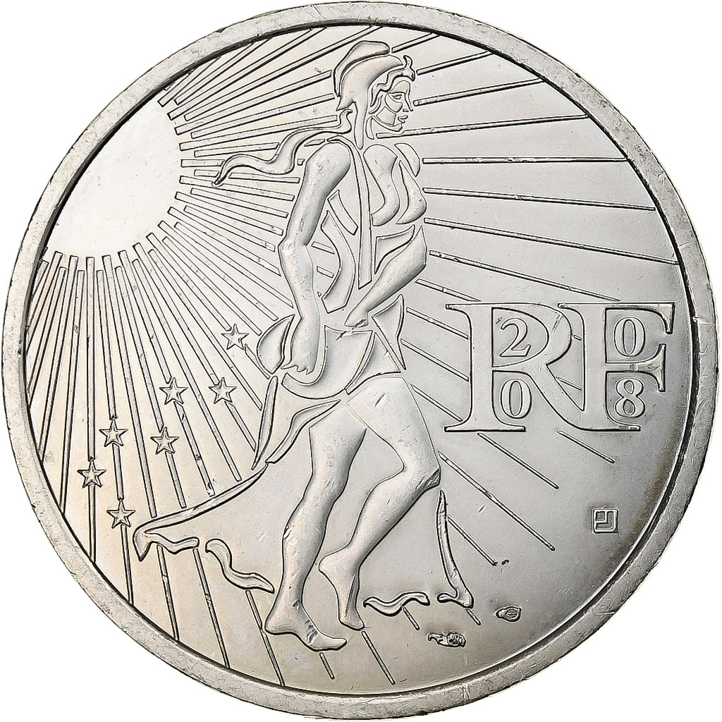 Frankreich, 15 Euro, Semeuse, 2008, MDP, Silber, UNZ