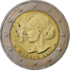 Monaco, Albert II, 2 Euro, Royal Wedding, 2011, MDP, Bi-Metallic, MS(60-62)