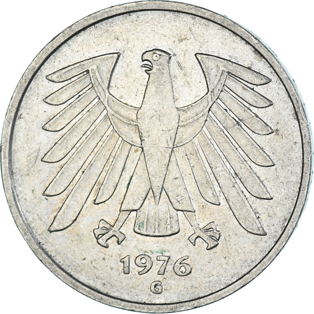 Münze, Deutschland, 5 Mark, 1976