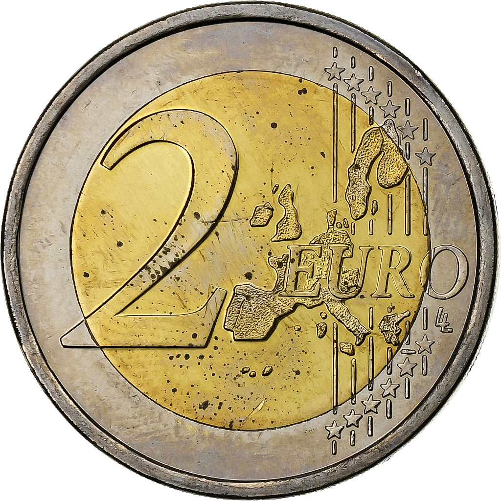 Finlândia, 2 Euro, Finland in UN, 2005, Vantaa, Bimetálico, MS(63)