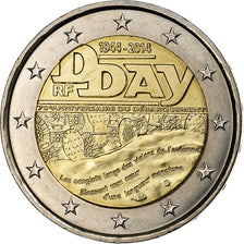 Frankreich, 2 Euro, D-day, 2014, MDP, Bi-Metallic, UNZ