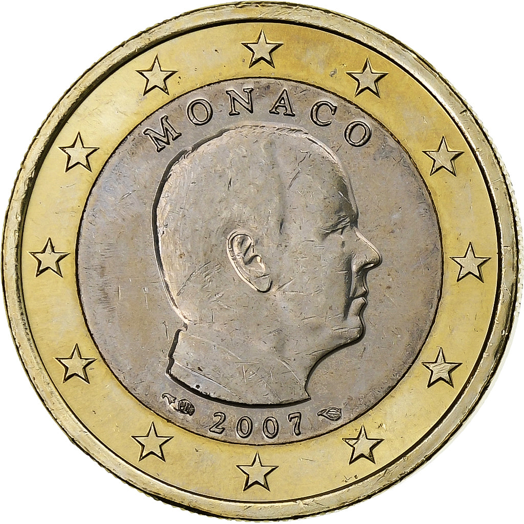Monaco, Albert II, Euro, 2007, MDP, Bi-metallico, SPL