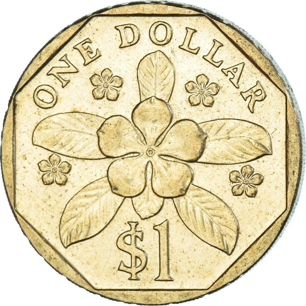 Coin, Singapore, Dollar, 1990