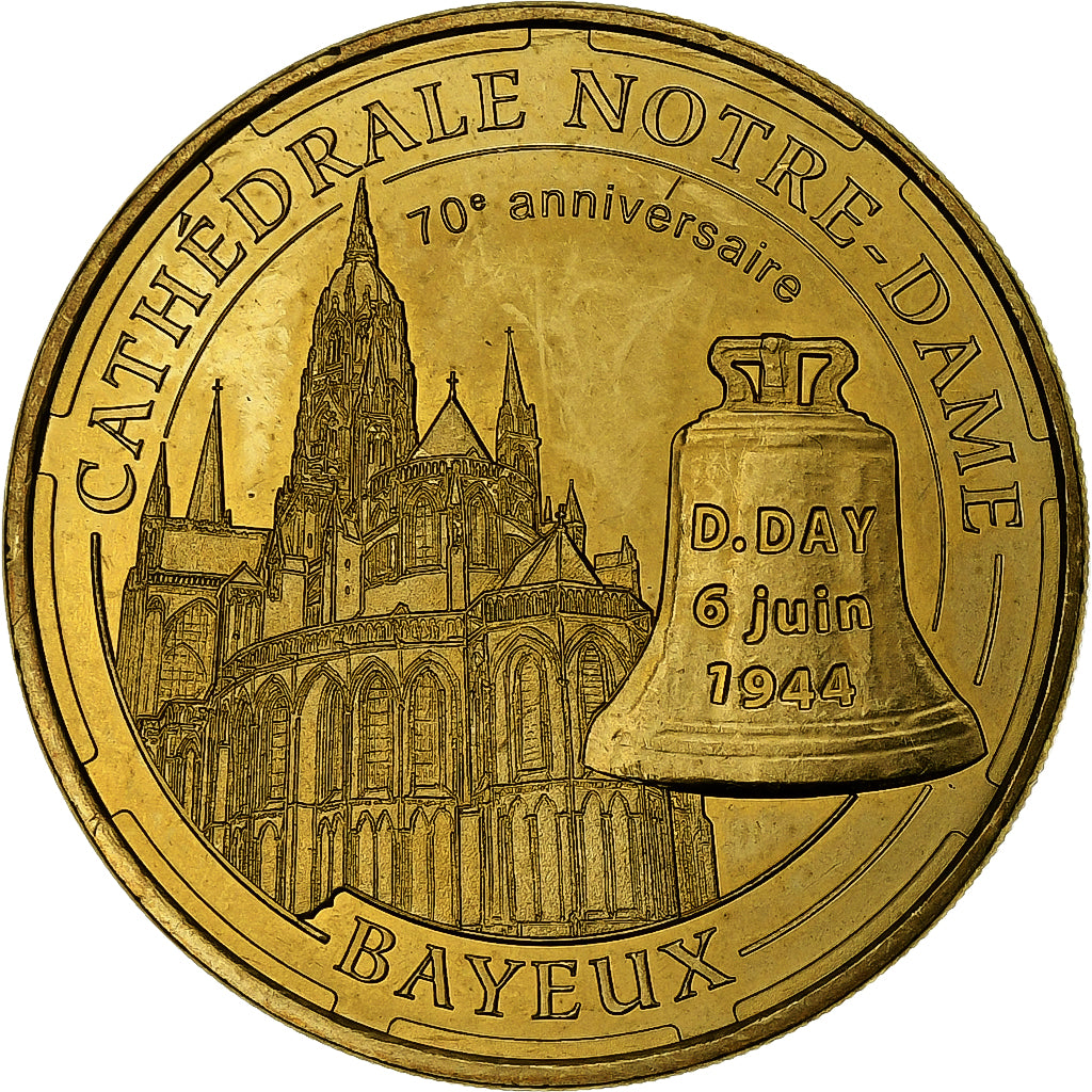 Francia, Touristic Token, D-Day, 2014, MDP, Aluminio y cuproníquel, EBC