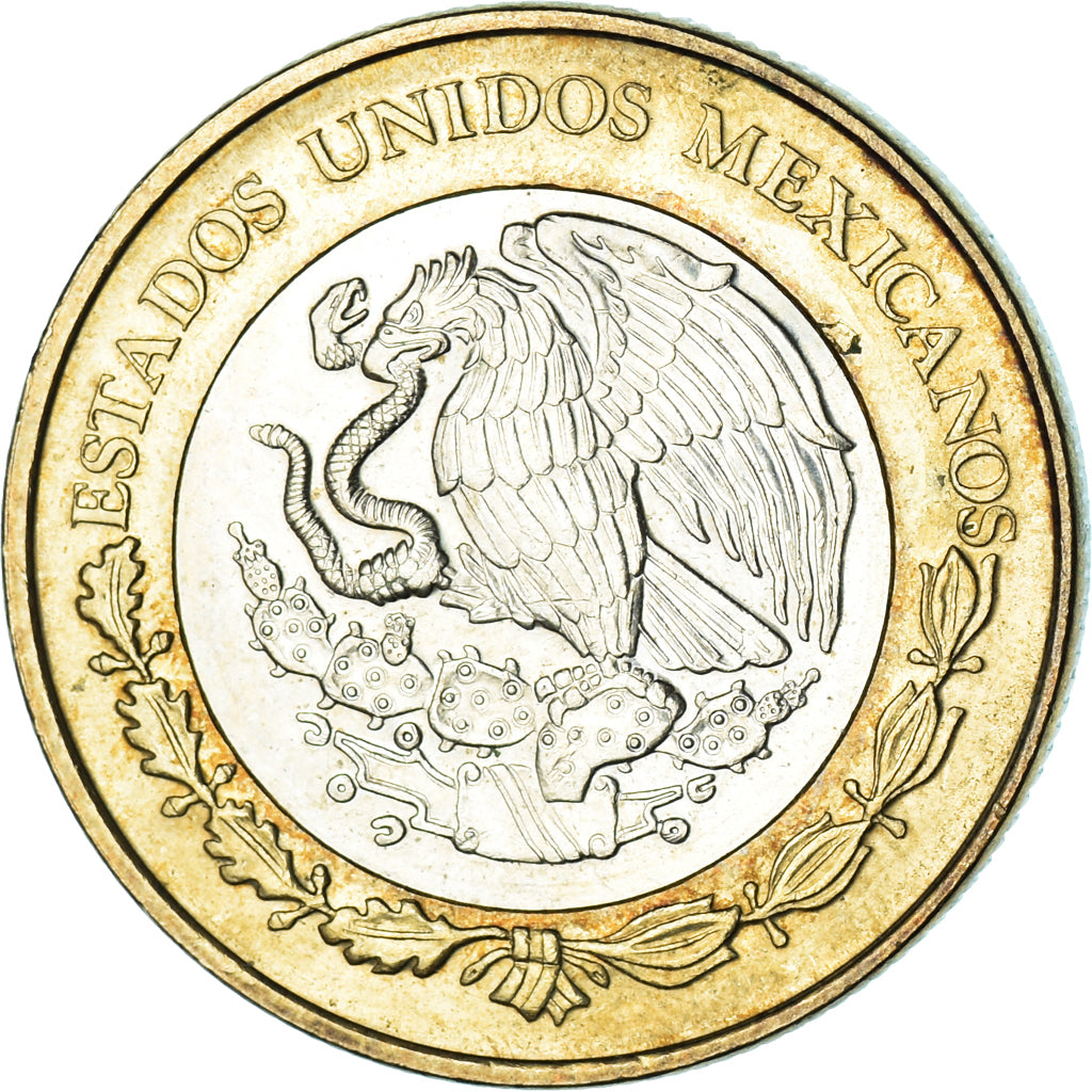 Moeda, México, 10 Pesos, 2004