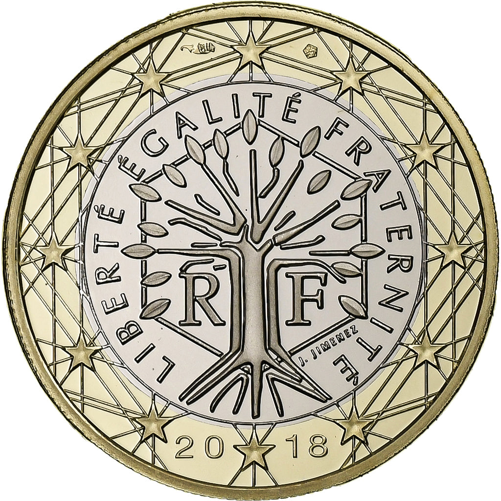 Francia, Euro, FS, 2018, MDP, Bi-metallico, FDC
