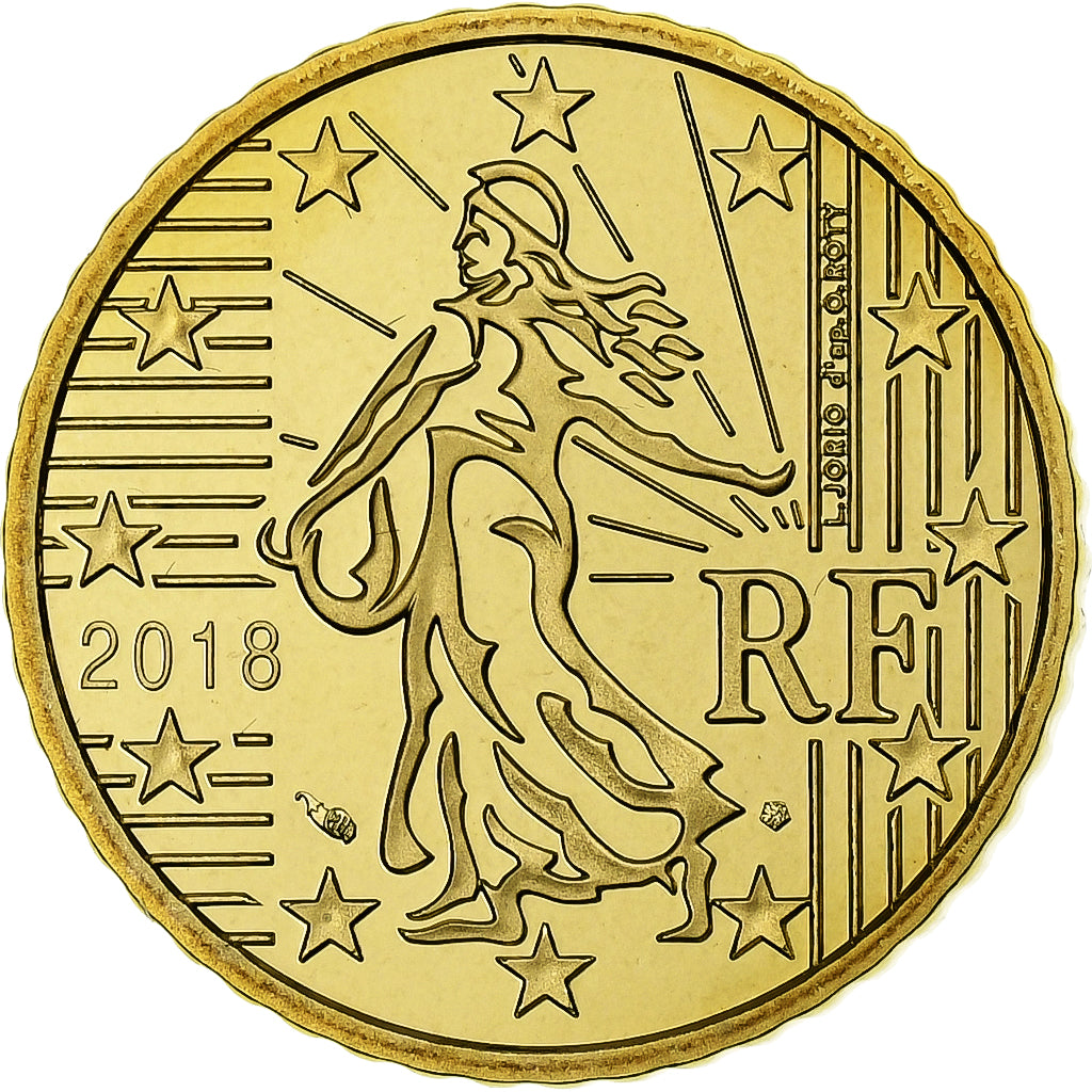 Frankreich, 50 Centimes, PP, 2018, MDP, Nordic gold, STGL