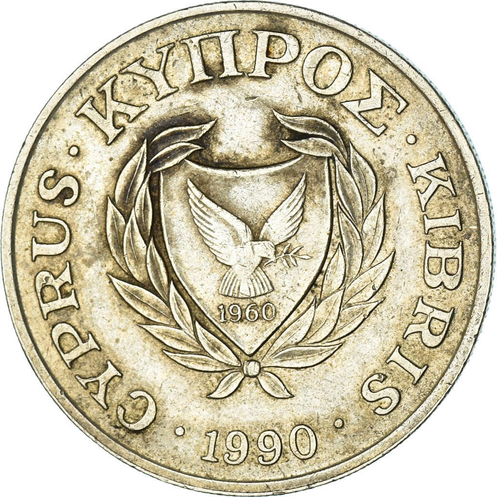 Coin, Cyprus, 20 Cents, 1990