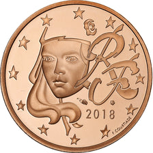 Francia, 5 Centimes, FS, 2018, MDP, Acciaio placcato rame, FDC