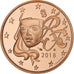 Francia, 5 Centimes, FS, 2018, MDP, Acciaio placcato rame, FDC