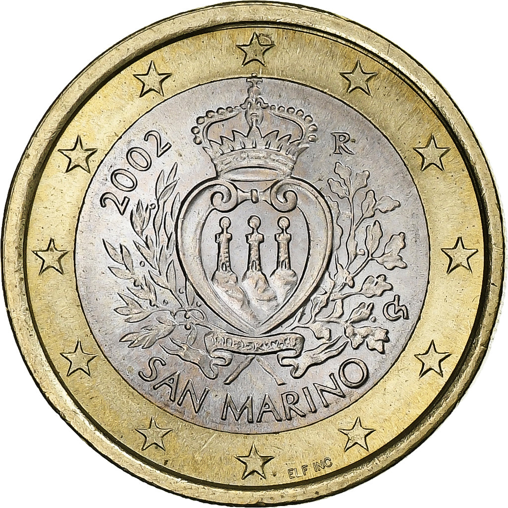 San Marino, Euro, 2002, Rome, Bi-Metallic, VZ+