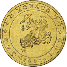 Mónaco, 50 Centimes, 2001, MDP, Nordic gold, SC