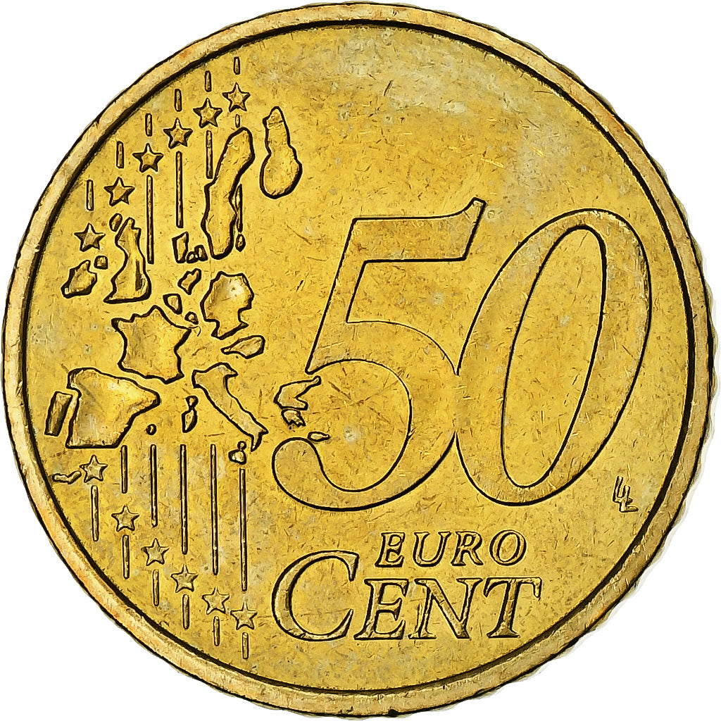 Mónaco, 50 Centimes, 2001, MDP, Nordic gold, SC