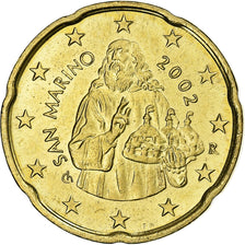 San Marino, 20 Centimes, 2002, Rome, Nordic gold, PR+