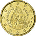 San Marino, 20 Centimes, 2002, Rome, Nordic gold, MS(60-62)