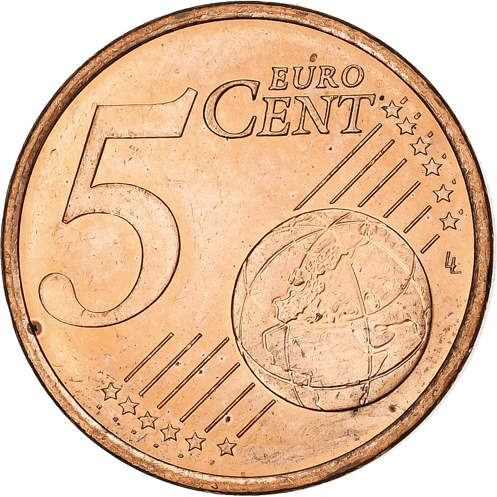Monaco, 5 Centimes, 2001, MDP, Cuivre plaqué acier, SUP+