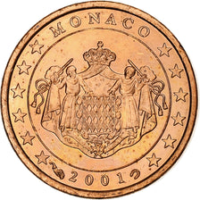 Monaco, Centime, 2001, MDP, Copper Plated Steel, PR+