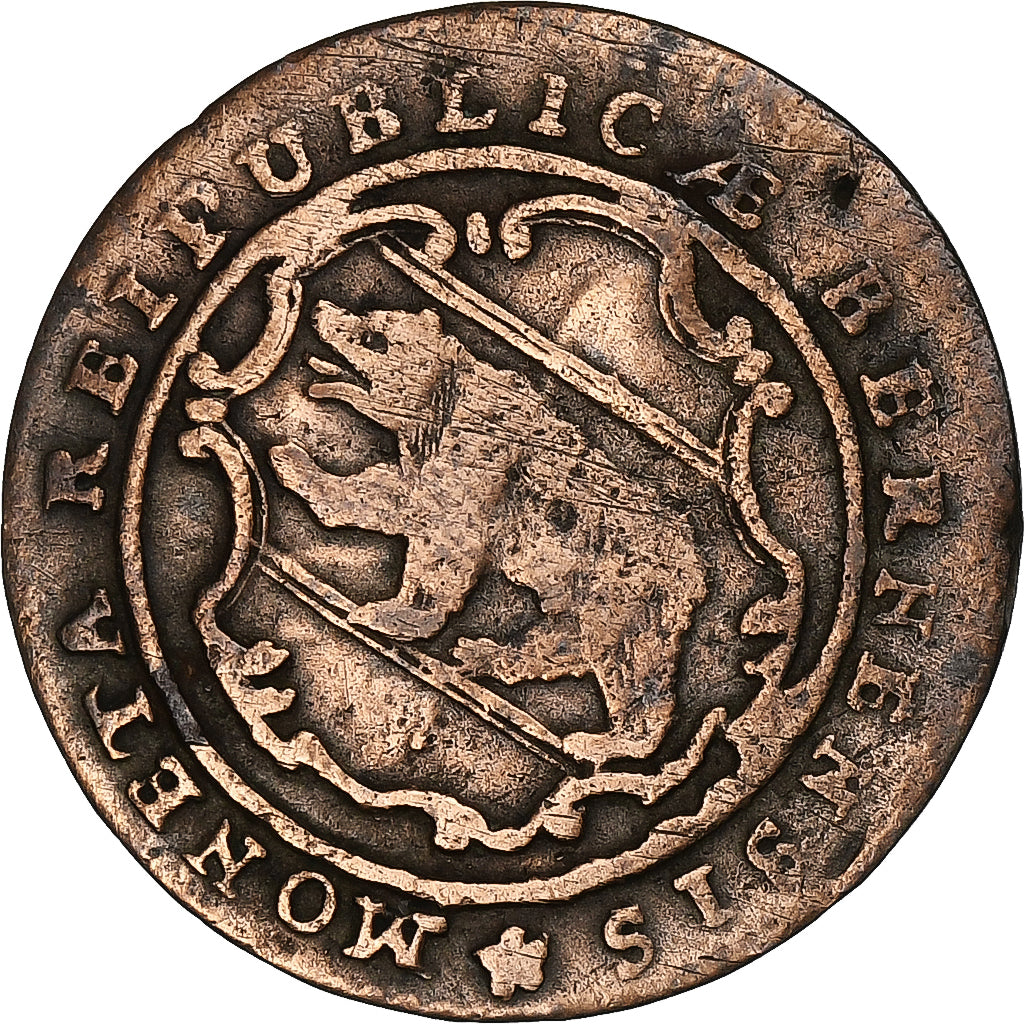 City of Bern, 1/2 Batzen, 1796, Bern, Vellón, MBC
