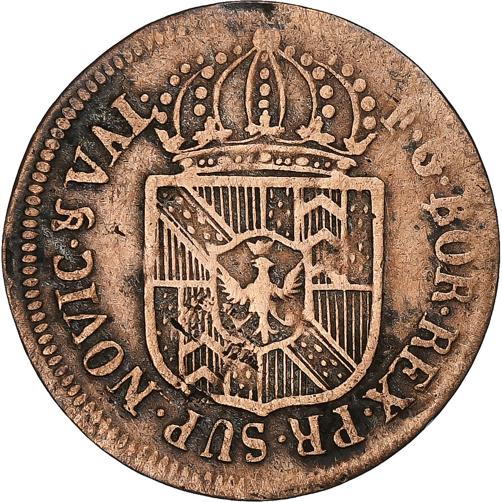 Principality of Neuchâtel, 1/2 Batzen, 1789, Neuchatel, Billon, EF(40-45)