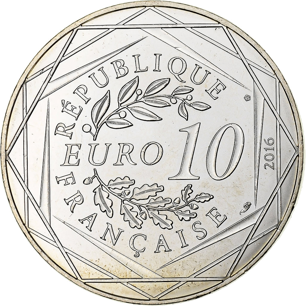 France, 10 Euro, Petit Prince Joue à la pétanque, 2016, MDP, Silver, MS(60-62)