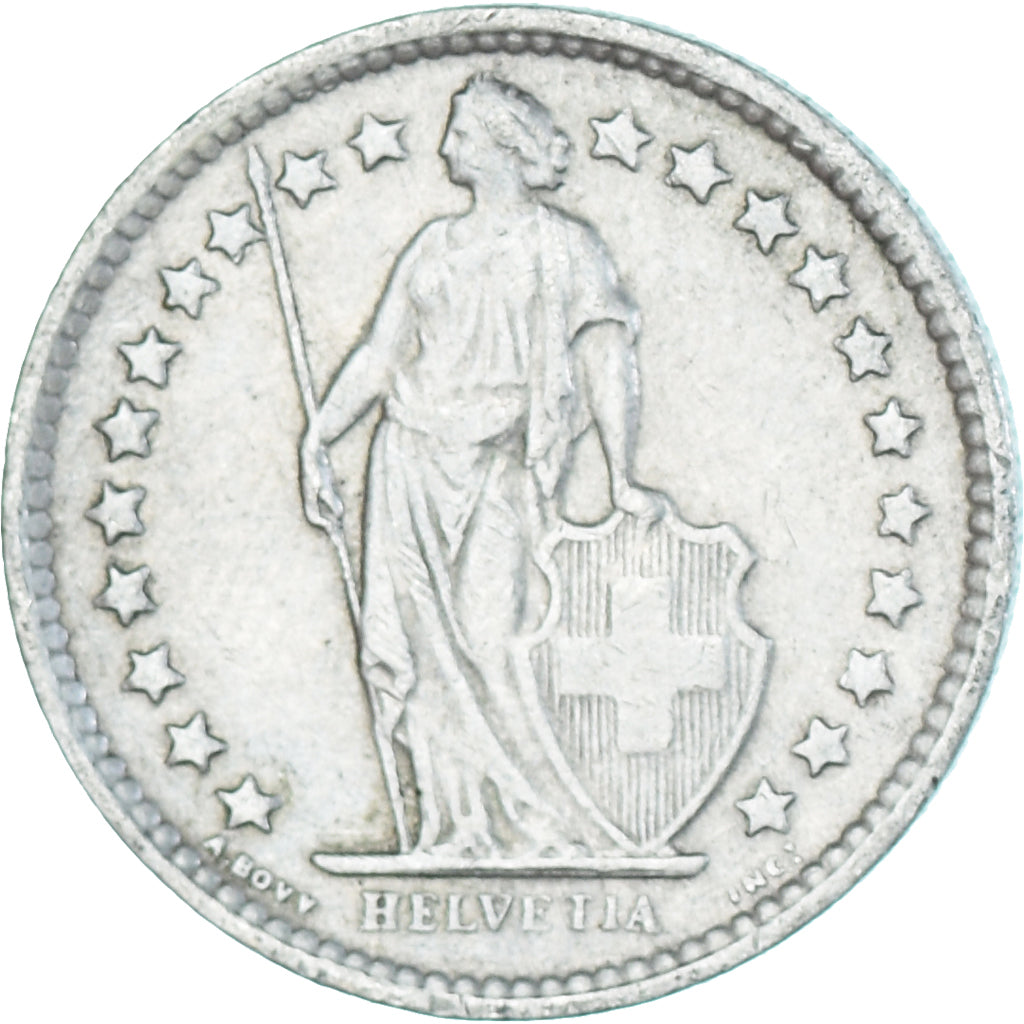 Monnaie, Suisse, 1/2 Franc, 1963