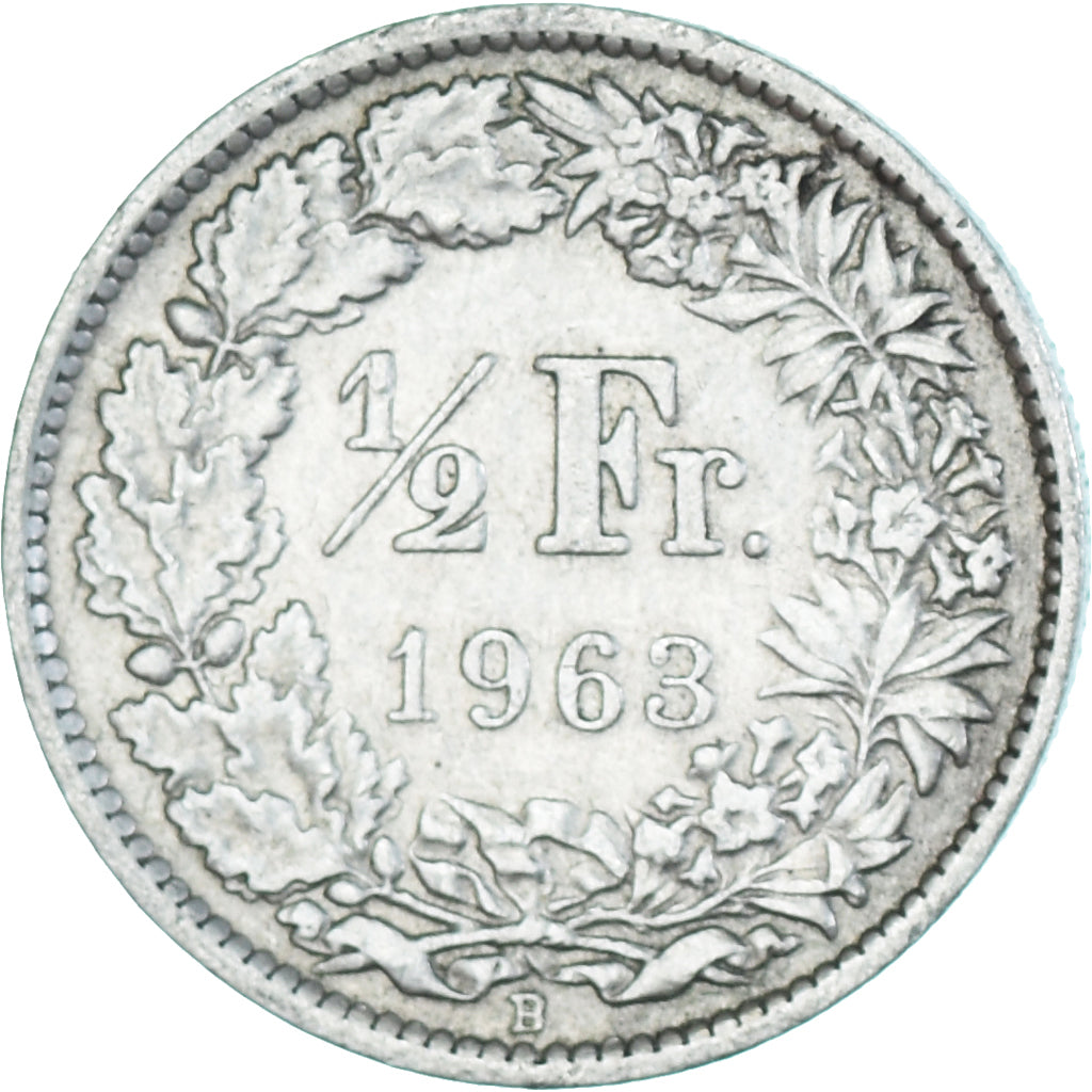 Monnaie, Suisse, 1/2 Franc, 1963
