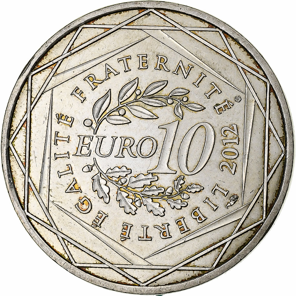 France, 10 Euro, Picardie, 2012, MDP, Silver, MS(63)
